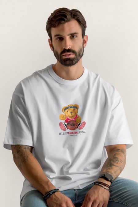 Eat Sleep Basketball Repeat, Oversized
